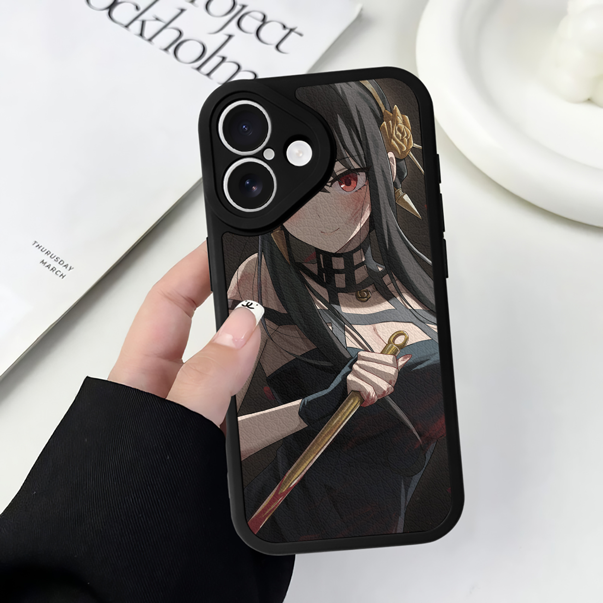 （画像用） SPY×FAMILY间谍家家酒 【iPhone 16シリーズ対応】シリコンスマホケース（レザー調） 材質：シリコン